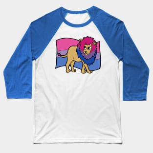 Bisexual Pride Lion Baseball T-Shirt